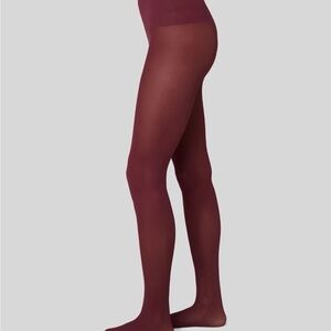 Swedish Stockings Svea Premium Tights in Deep Red